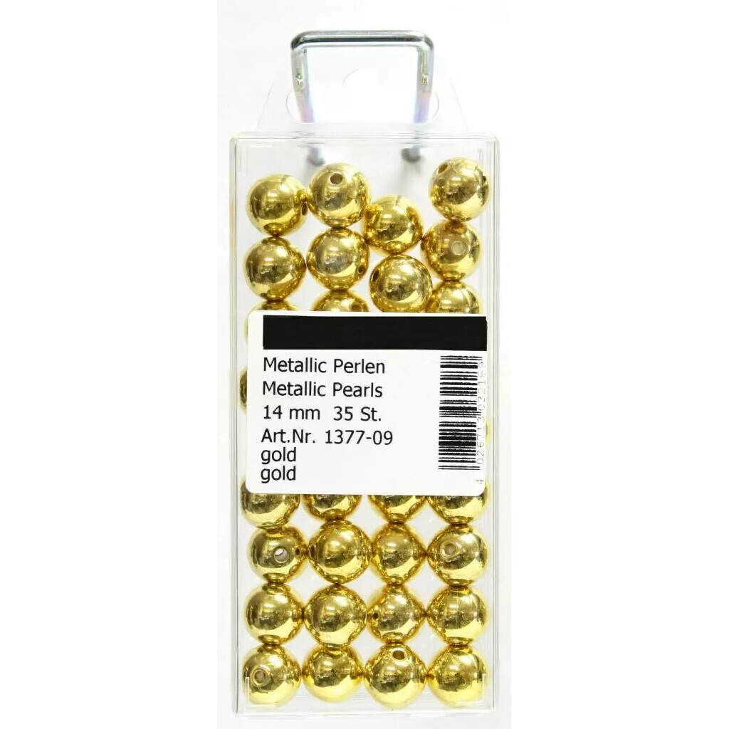 Perles métalliques décoratives 14mm pour compositions florales professionnelles et créations festives en fleuristerie
