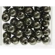 Perles décoratives métalliques anthracite 10mm pour compositions florales et créations événementielles