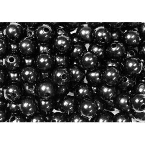 Perles décoratives noires 10mm pour compositions florales professionnelles et décoration florale