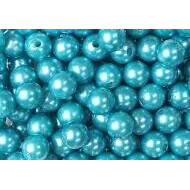Perles décoratives turquoise 10mm pour compositions florales et créations fleuriste