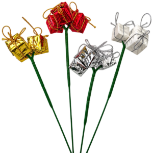 Pic 3 Cadeaux - D2cm H20cm - Assortiment 4 couleurs (x12)
