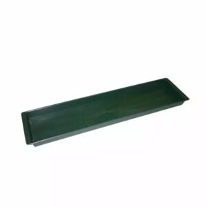 Plateau rectangle vert 50x12 H2 cm pour centre de table fleuriste avec mousse florale