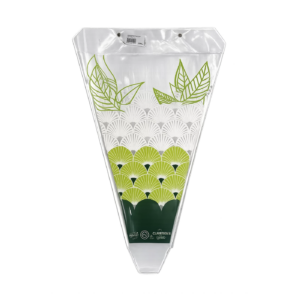 Poche bouquet Gypsy verte pour emballage floral professionnel de compositions de Noël