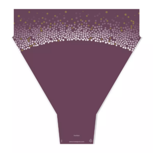 Poche bouquet professionnelle Horizon violette pour emballage floral 50x44x12 cm