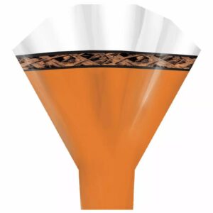Poche bouquet Liane orange pour fleuriste, dimensions 50x44x12 cm, emballage floral professionnel