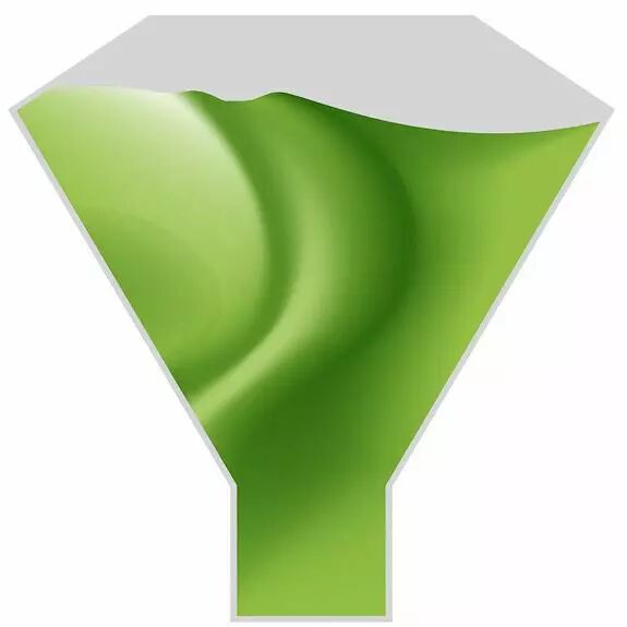 Poche à bouquet Mystic vert anis 50x45x12 cm pour emballage floral professionnel