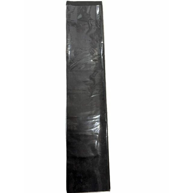 Poche à rose droite noire laccato 16x80 cm pour fleuriste, emballage professionnel roses longues tiges
