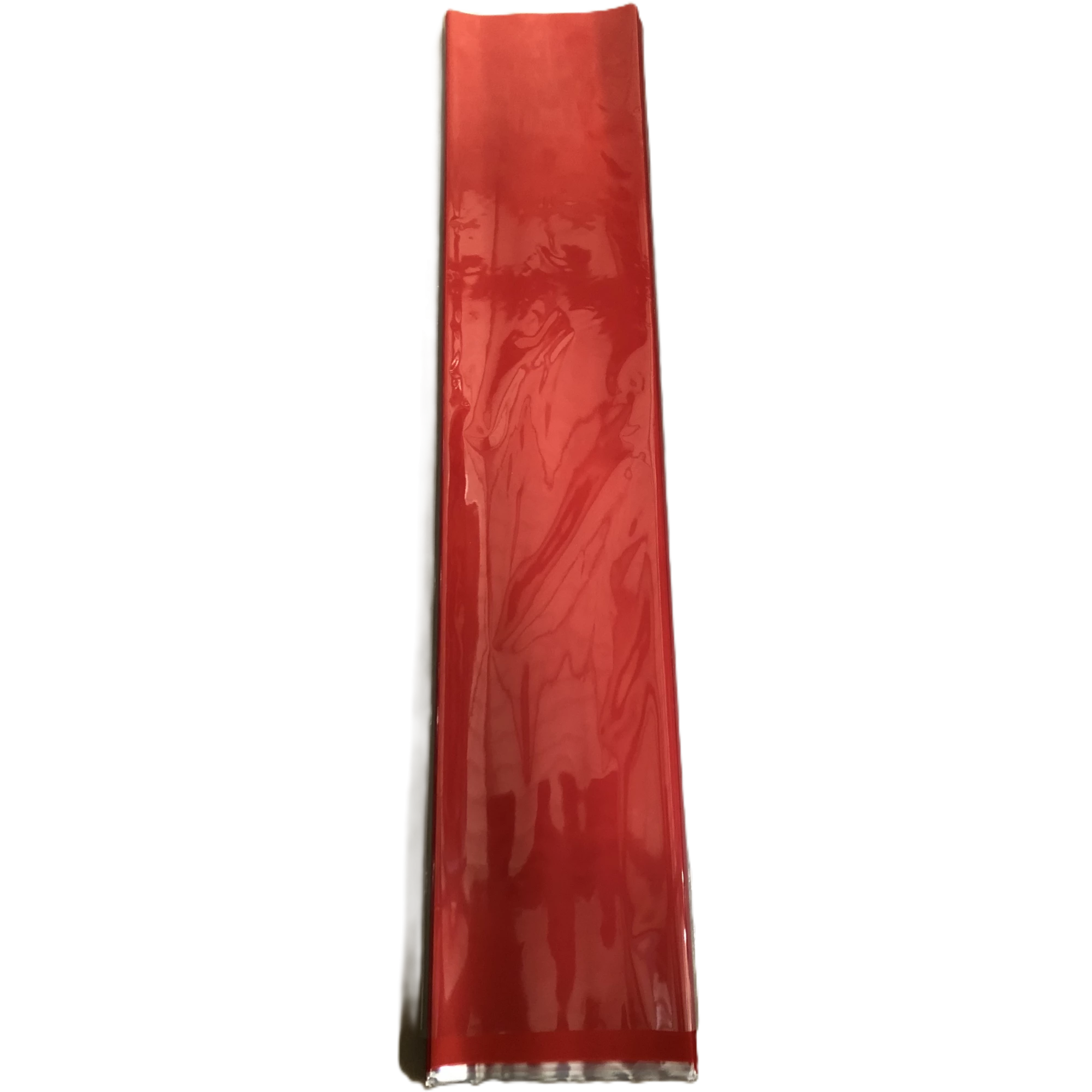 Poche à rose droite rouge laquée 16x80 cm ISA PACKAGING pour emballage floral professionnel