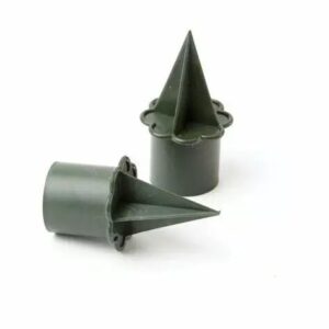 Porte-bougie OASIS vert pour fixation florale, diamètre 2 cm hauteur 6 cm, accessoire fleuriste pour centres de table