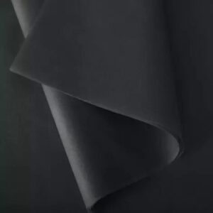 Rame de papier de soie noir 18 grammes pour emballage floral professionnel et composition de bouquets