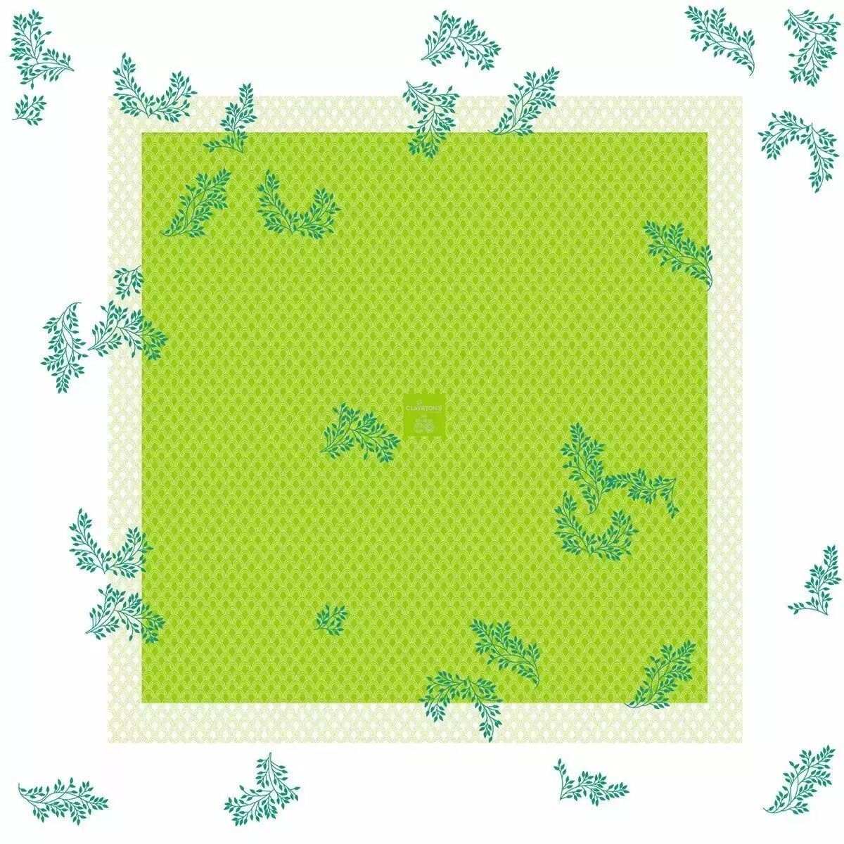 Rame de feuilles polypro Eva vert 60x60 cm pour emballage floral professionnel