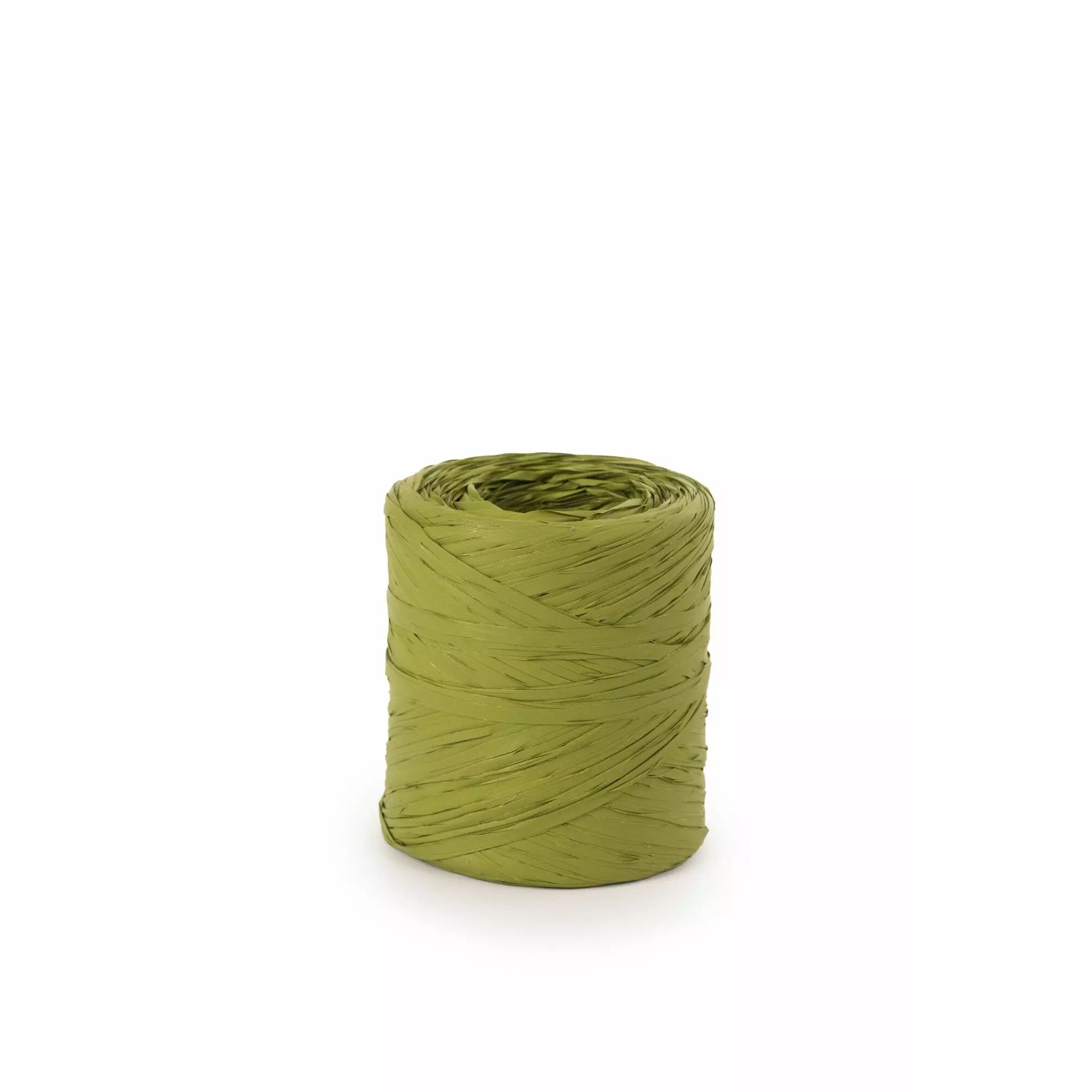 Raphia naturel vert pistache 15mm pour compositions florales et bouquets de fleuriste