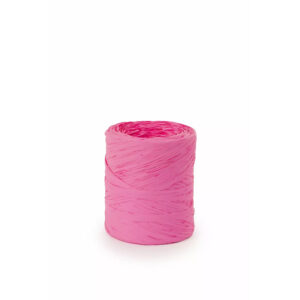 Bobine de raphia naturel rose foncé 15mm pour compositions florales et liens de bouquets