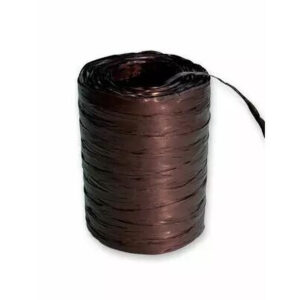 Bobine de raphia naturel chocolat 200 mètres pour fleuristes et compositions florales