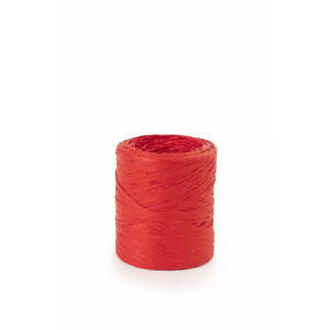 Bobine de raphia naturel rouge 15mm pour compositions florales et décoration floristique professionnelle
