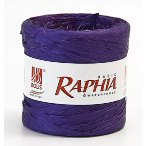 Bobine de raphia naturel violet 200 mètres pour compositions florales et créations de fleuriste