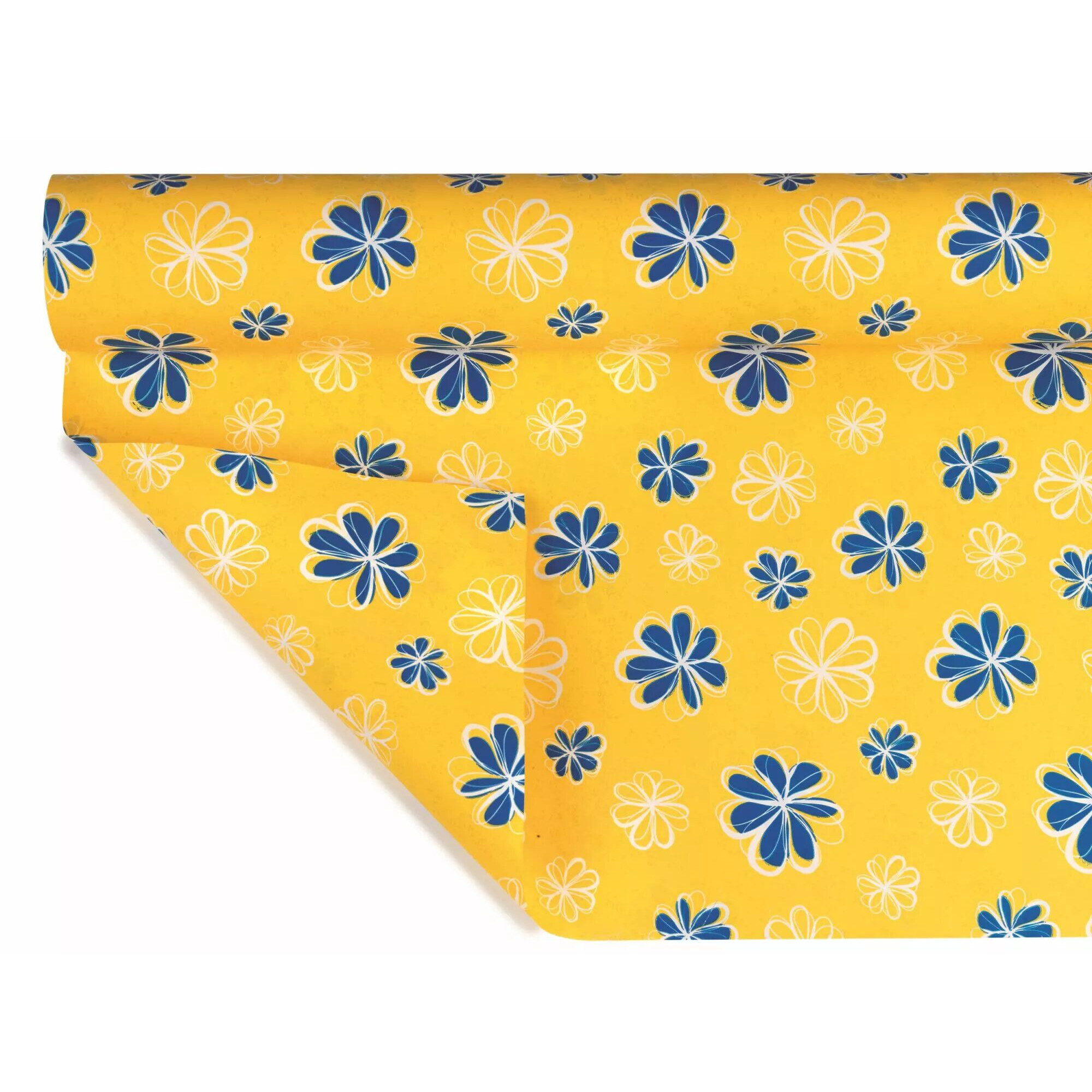Rouleau bulle Ardisia jaune en polypropylène imprimé pour emballage floral professionnel avec réserve d'eau