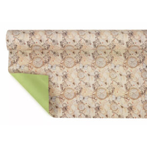 Rouleau film polypropylène Bulle Bohème vert pour emballage bouquets fleuriste