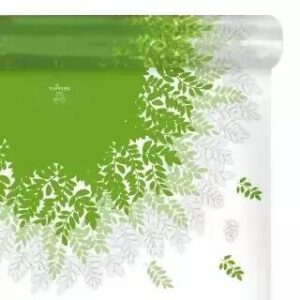 Rouleau papier bulle vert Mélodie avec carrés prédécoupés pour emballage fleuriste professionnel
