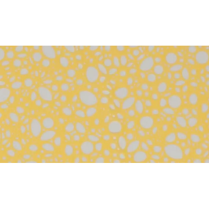 Rouleau de film polypropylène jaune motif bulle filets pour emballage floral professionnel