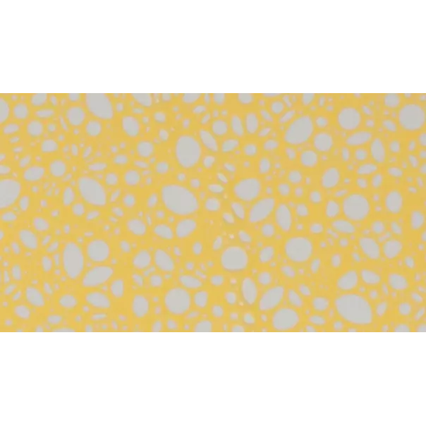 Rouleau de film polypropylène jaune motif bulle filets pour emballage floral professionnel