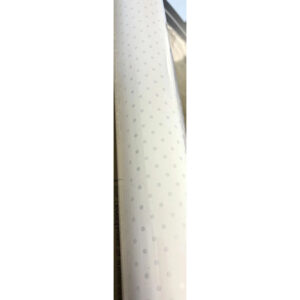 Rouleau de papier bulle blanc à pois pour emballage floral professionnel avec réserve d'eau