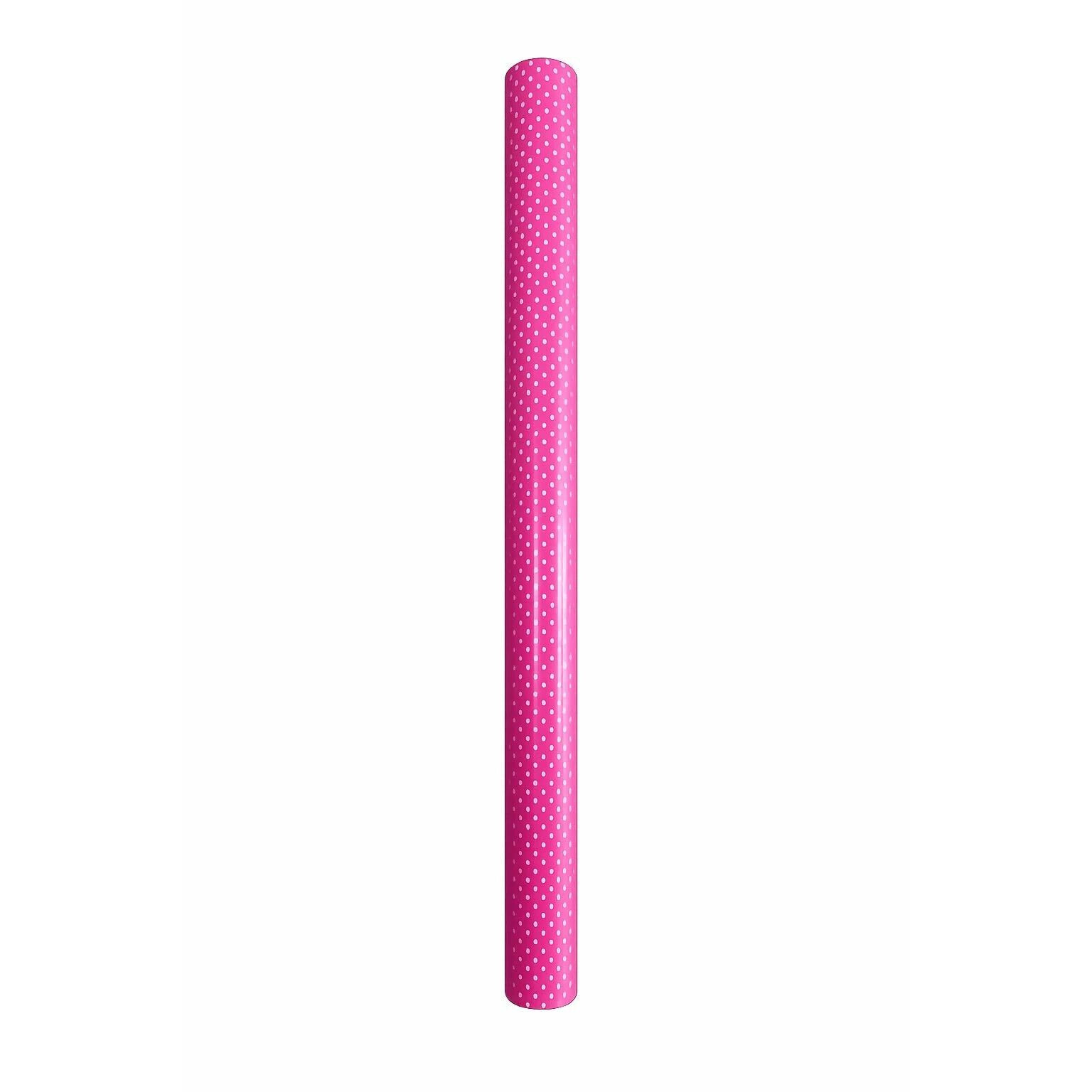 Rouleau bulle à pois fushia pour emballage floral professionnel avec réserve d'eau