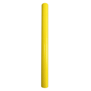 Rouleau bulle jaune à pois pour emballage floral professionnel, idéal pour fleuristes et compositions de bouquets