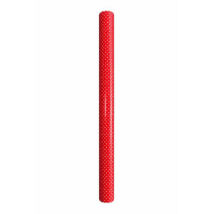 Rouleau de papier bulle rouge à pois pour emballage floral professionnel