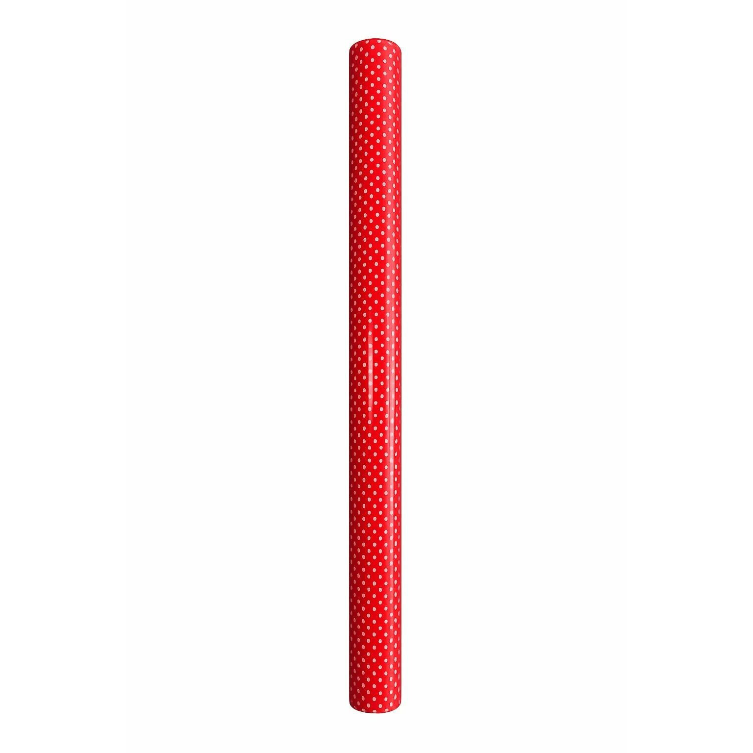 Rouleau de papier bulle rouge à pois pour emballage floral professionnel