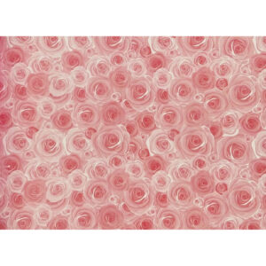 Rouleau bulle imprimé Roselline rouge pour emballage floral professionnel avec réserve d'eau