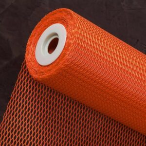 Rouleau de fibre décorative Mazzo orange 60cm sur 25m pour emballage floral et décoration floristerie