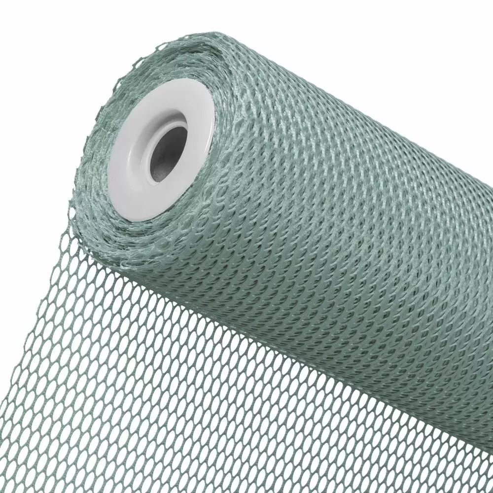 Rouleau de fibre décorative Mazzo vert sauge 60cm sur 25m pour emballage floral professionnel