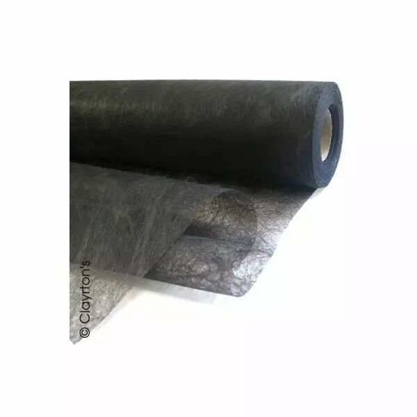 Rouleau de fibre décorative Mistral noire pour compositions florales professionnelles