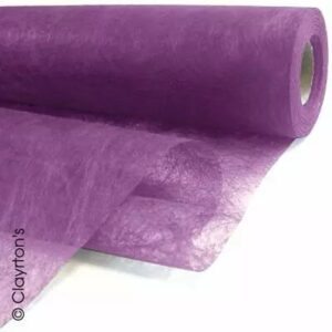 Rouleau de fibre décorative Mistral couleur Prune pour compositions florales professionnelles