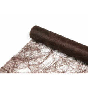 Rouleau de fibre ajourée Sizoweb chocolat 60 cm pour décoration florale professionnelle