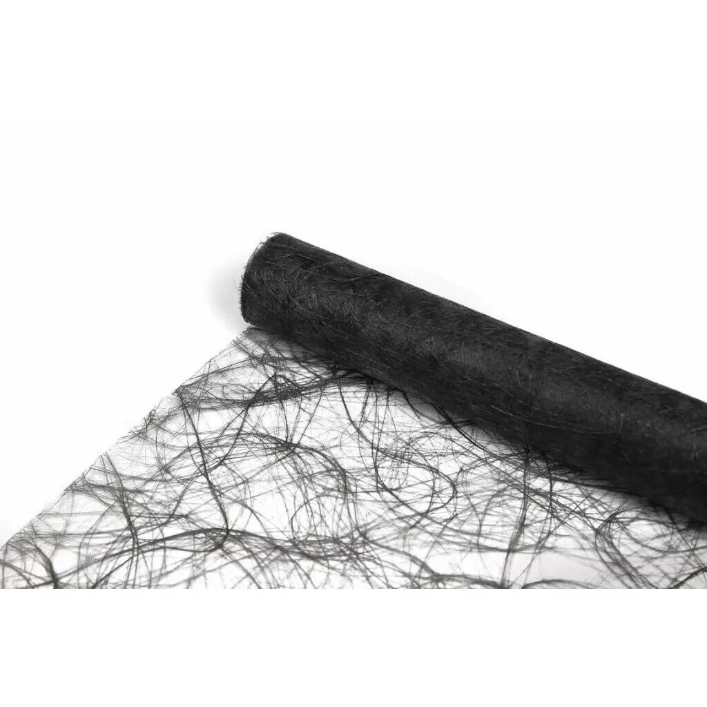 Rouleau de fibre Sizoweb ajourée gris foncé 60cm ZWARTZ pour décoration florale professionnelle