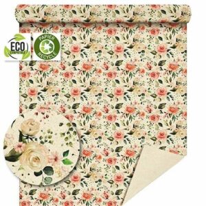 Rouleau de papier Grasspaper Charmant pour emballage floral professionnel, papier écologique à base d'herbe pour fleuriste