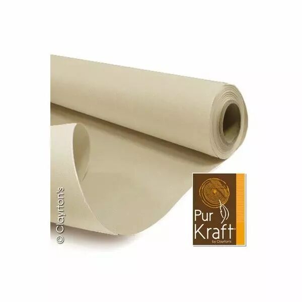 Rouleau de papier kraft blanc 0,79x40m pour emballage floral professionnel