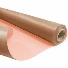 Rouleau de papier kraft duo métallisé cuivre et pêche pour emballage floral professionnel
