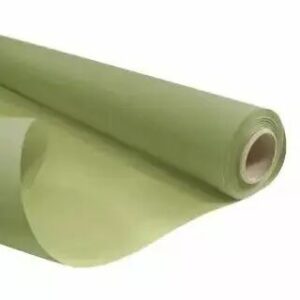 Rouleau de papier kraft duo bicolore vert et kaki pour emballage floral professionnel