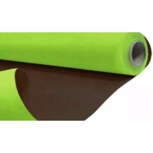 Rouleau kraft bi-color vert pomme et chocolat pour emballage fleuriste