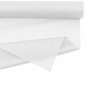 Rouleau de papier de soie blanc 28g pour emballage floral professionnel 0,75x50m