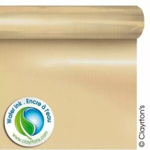 Rouleau polypropylène gainé kraft naturel 80cm pour emballage floral professionnel fleuriste