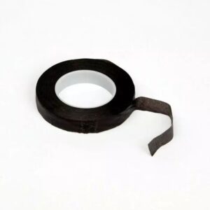 Ruban adhésif Permacel PVC noir 15mm pour fixation et assemblage floral professionnel