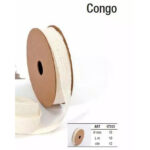 Ruban coton Congo ivoire 15mm de largeur pour décoration florale professionnelle et compositions de fleuriste