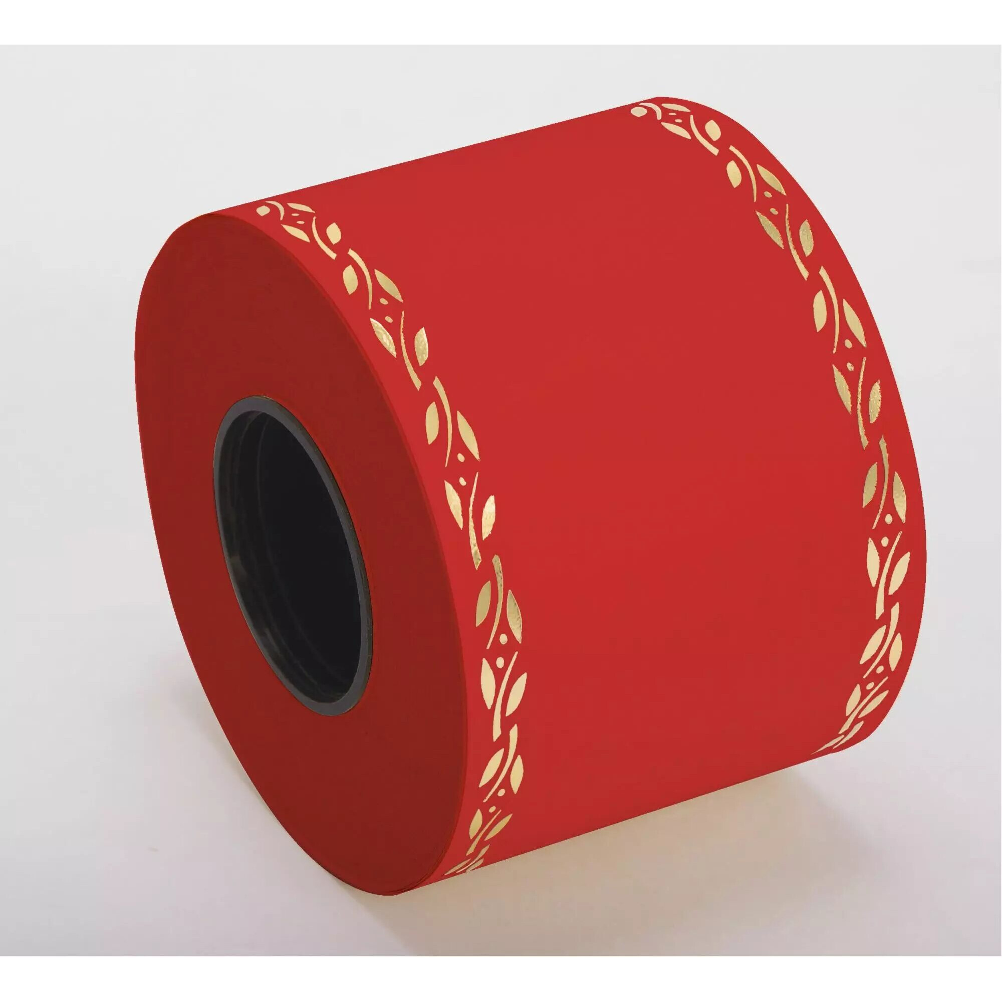 Ruban de deuil rouge Eternity 75mm pour messages funéraires et compositions florales de pompes funèbres