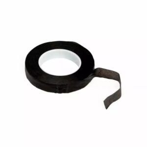 Ruban adhésif floral Flower Tape noir 13mm pour fixation de tiges et fils en art floral professionnel