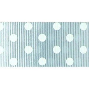 Ruban gros grain gris à pois 10mm pour décoration florale professionnelle