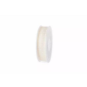 Ruban gros grain ivoire 10 mm avec motif à pois pour décoration florale et compositions de fleuriste